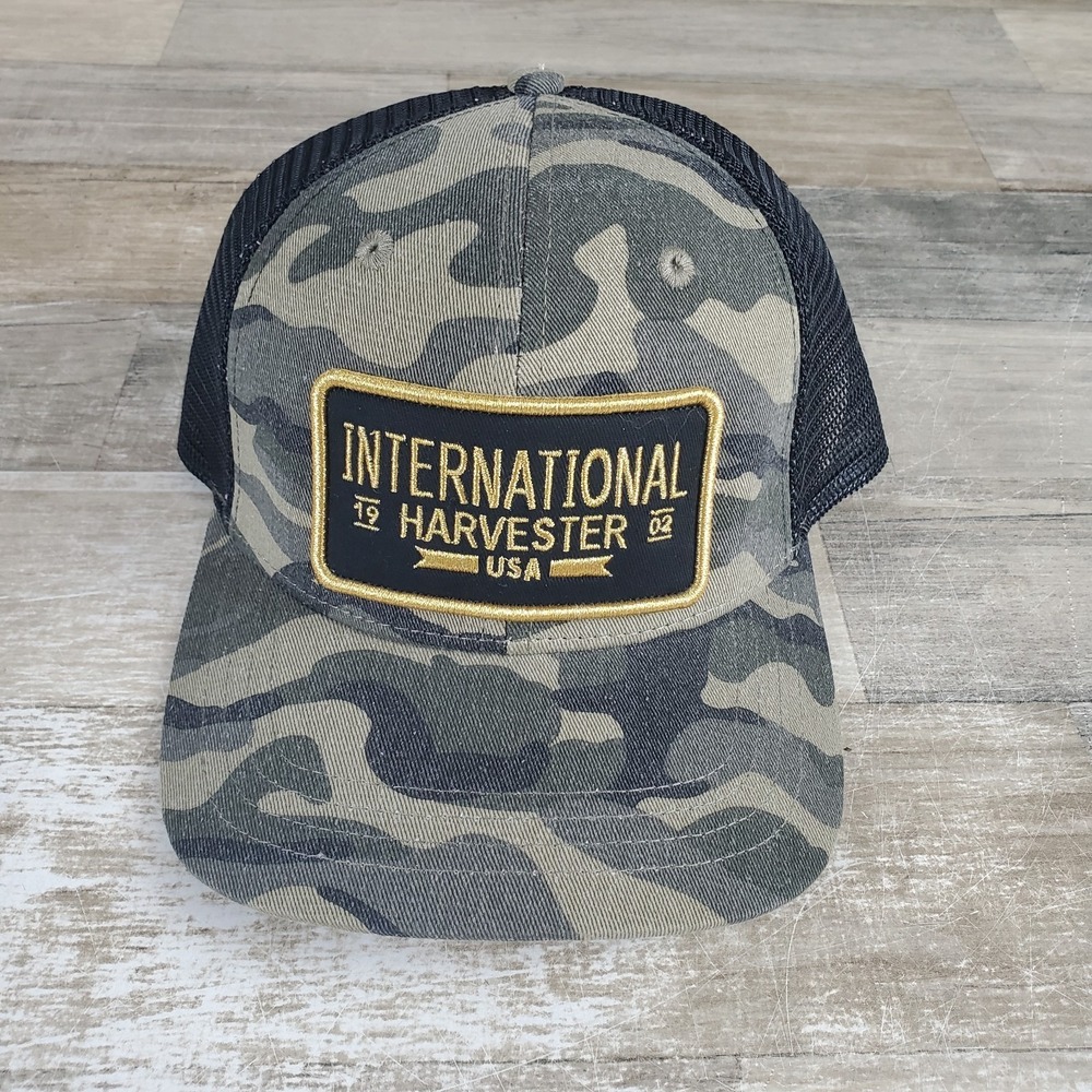 Case Tractors Trucker Hat One Size Green Camo International Harvester Snapback